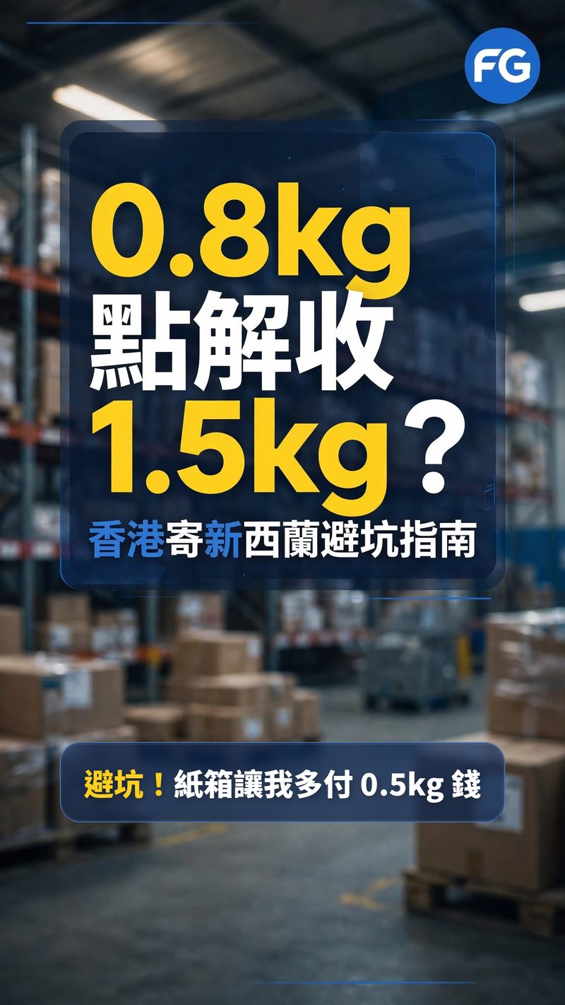 Why 0.8kg is billed as 1.5kg — Hong Kong to New Zealand billable weight guide